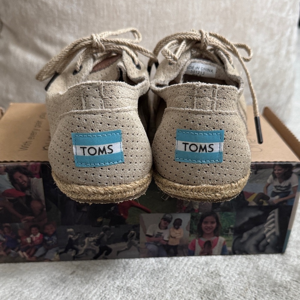 TOMS Women's Sand Suede Espadrille Shoes - Picture 3 of 6